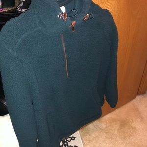 NWT Old Navy hunter green half zip fleece
